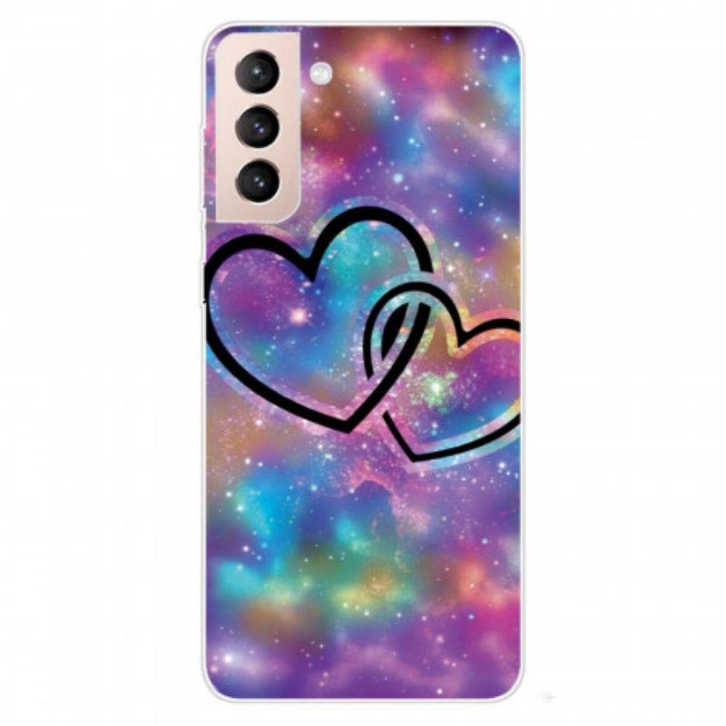 Hoesje voor Samsung Galaxy S22 5G Geketende Harten