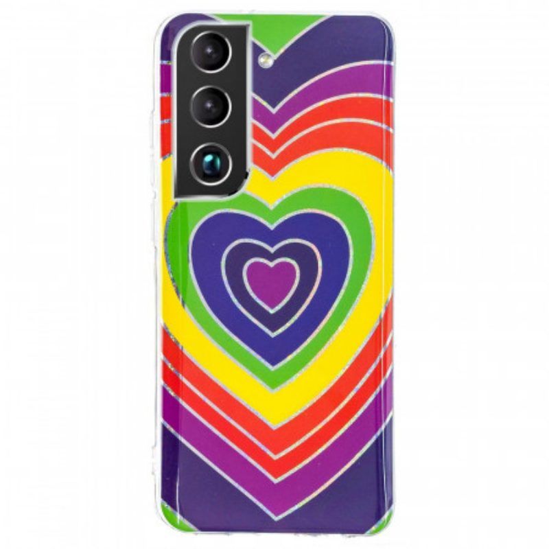 Hoesje voor Samsung Galaxy S22 5G Psychedelisch Hart