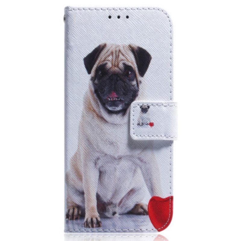 Folio-hoesje voor Oppo Reno 8 Lite Mops Hond