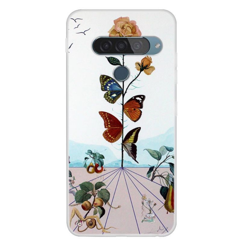 Cover Hoesje ThinQ LG G8S ThinQ Telefoonhoesje Vlinders Van De Natuur