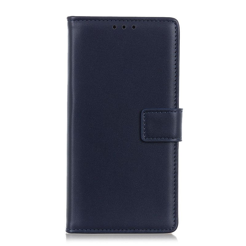 Cover Folio-hoesje Samsung Galaxy A71 Donkerblauw Zwart Telefoonhoesje Eenvoudig Kunstleer