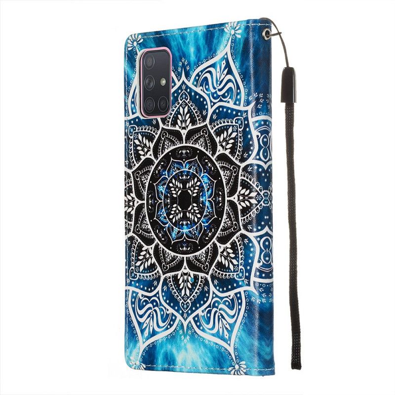 Cover Folio-hoesje Samsung Galaxy A71 Telefoonhoesje Mandala In De Lucht