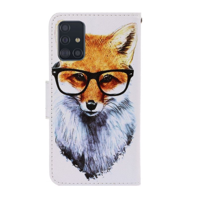 Cover Folio-hoesje Samsung Galaxy A71 Telefoonhoesje Nerdvos Met String