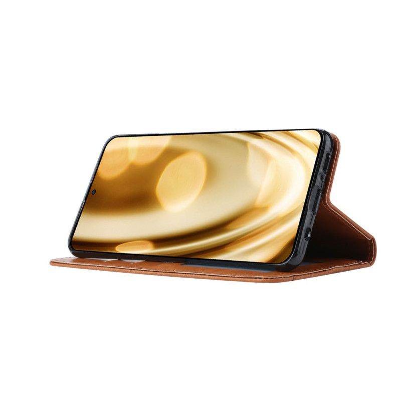 Folio-hoesje Samsung Galaxy A71 Rood Zwart Kaarthouder Van Imitatieleer