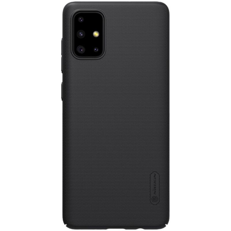 Hoesje Samsung Galaxy A71 Donkerblauw Zwart Stijve Frosted Nillkin