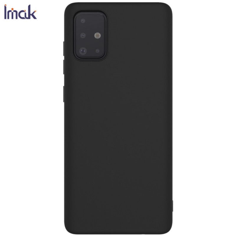 Hoesje Samsung Galaxy A71 Donkerblauw Zwart Uc-1 Serie Siliconen Mat Imak