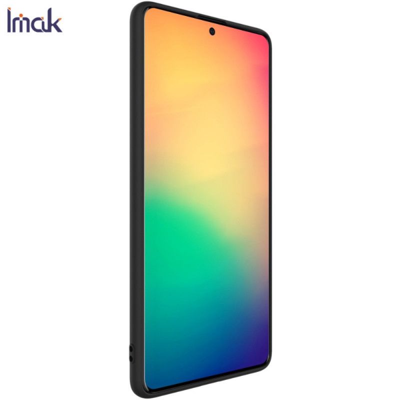 Hoesje Samsung Galaxy A71 Donkerblauw Zwart Uc-1 Serie Siliconen Mat Imak