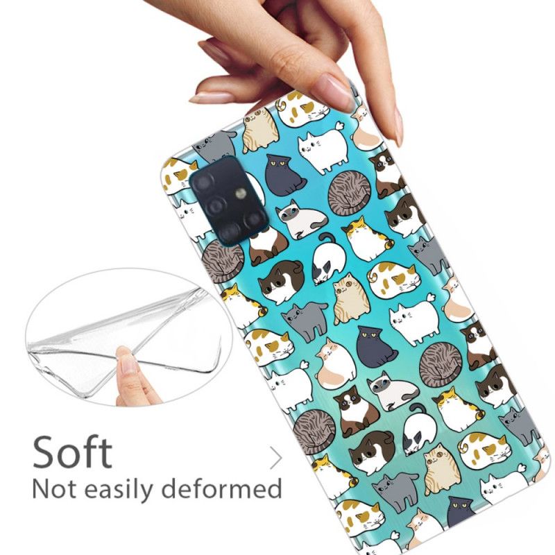 Hoesje Samsung Galaxy A71 Telefoonhoesje Topkatten