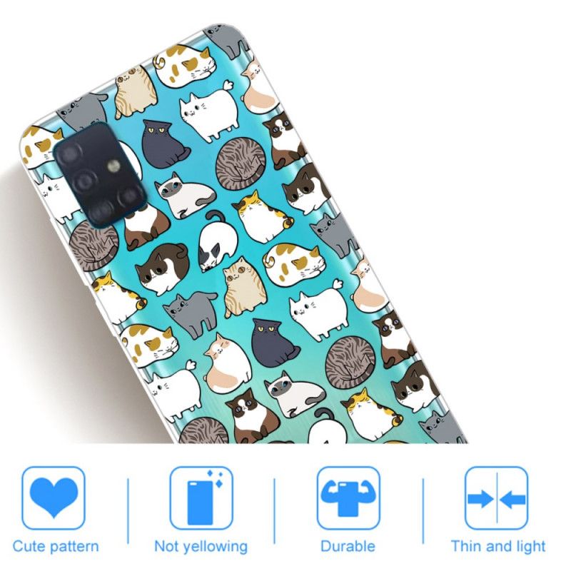 Hoesje Samsung Galaxy A71 Telefoonhoesje Topkatten