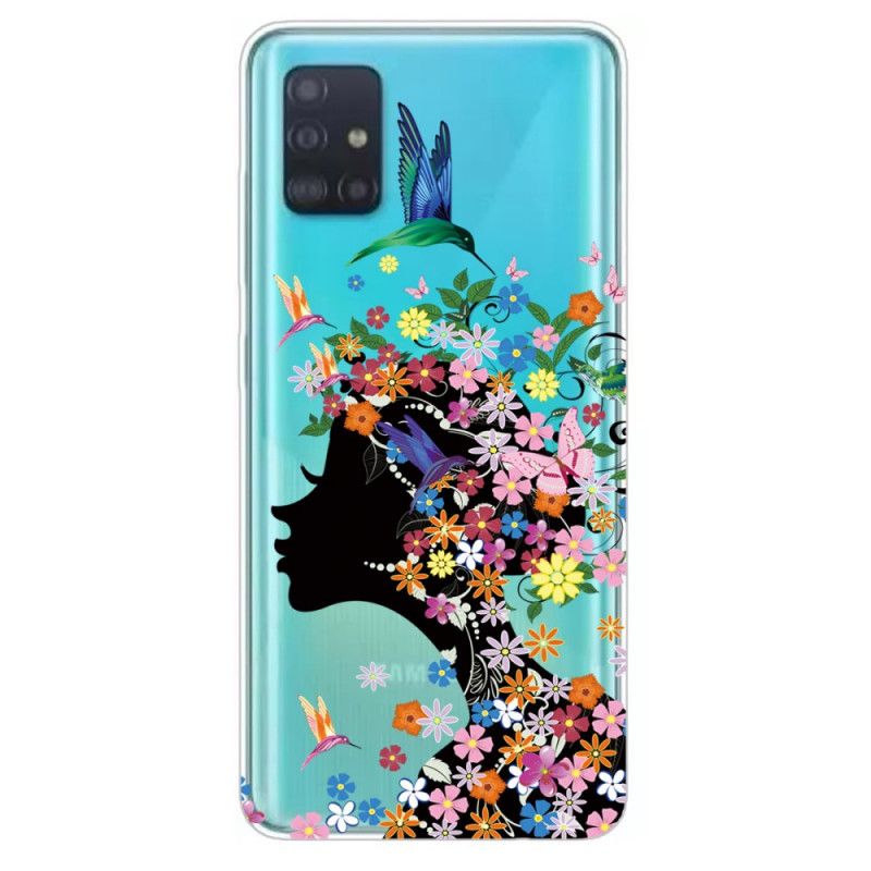 Hoesje voor Samsung Galaxy A71 Mooi Bloemhoofdje