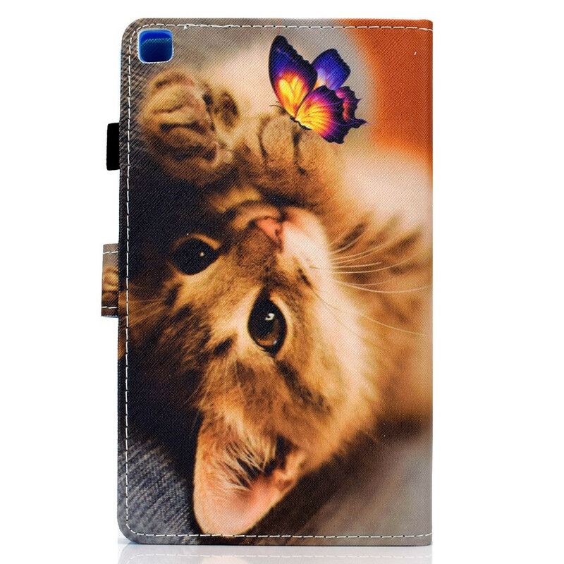 Bescherming Hoesje Samsung Galaxy Tab A7 Lite Mijn Kitten En Vlinder