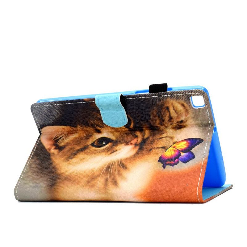 Bescherming Hoesje Samsung Galaxy Tab A7 Lite Mijn Kitten En Vlinder
