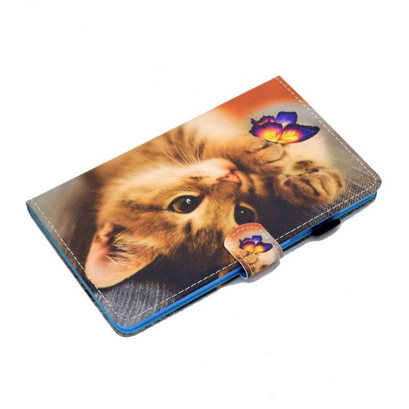 Bescherming Hoesje Samsung Galaxy Tab A7 Lite Mijn Kitten En Vlinder