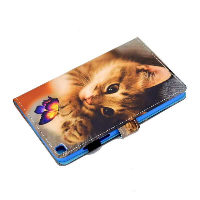Bescherming Hoesje Samsung Galaxy Tab A7 Lite Mijn Kitten En Vlinder