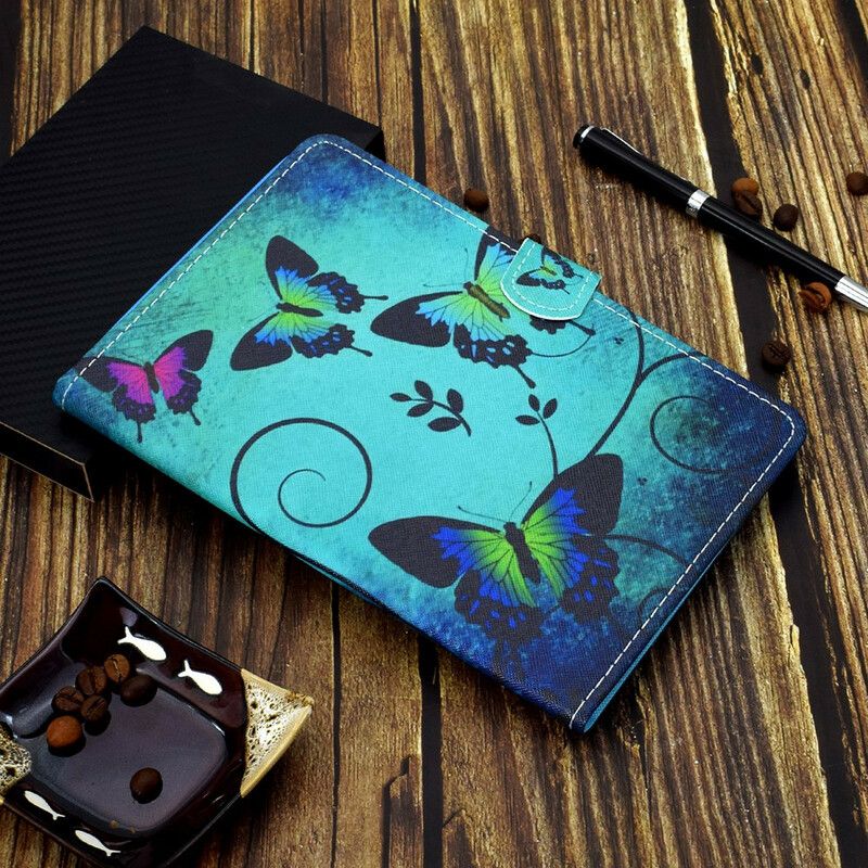 Bescherming Hoesje Samsung Galaxy Tab A7 Lite Unieke Vlinders