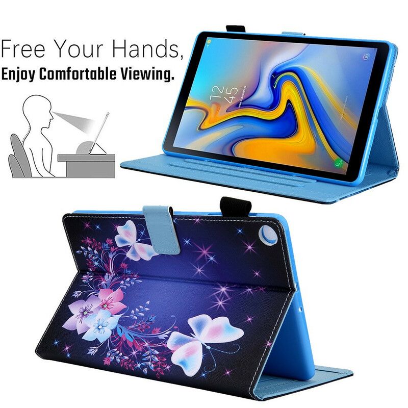 Flip Case Leren Samsung Galaxy Tab A7 Lite Meerdere Vlinders