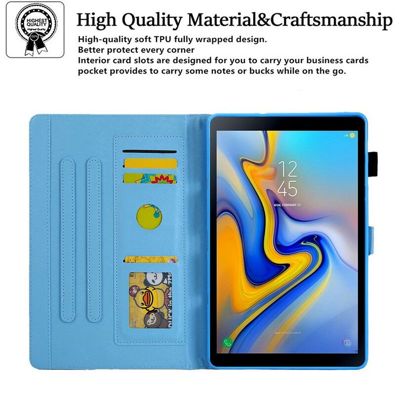 Flip Case Leren Samsung Galaxy Tab A7 Lite Meerdere Vlinders