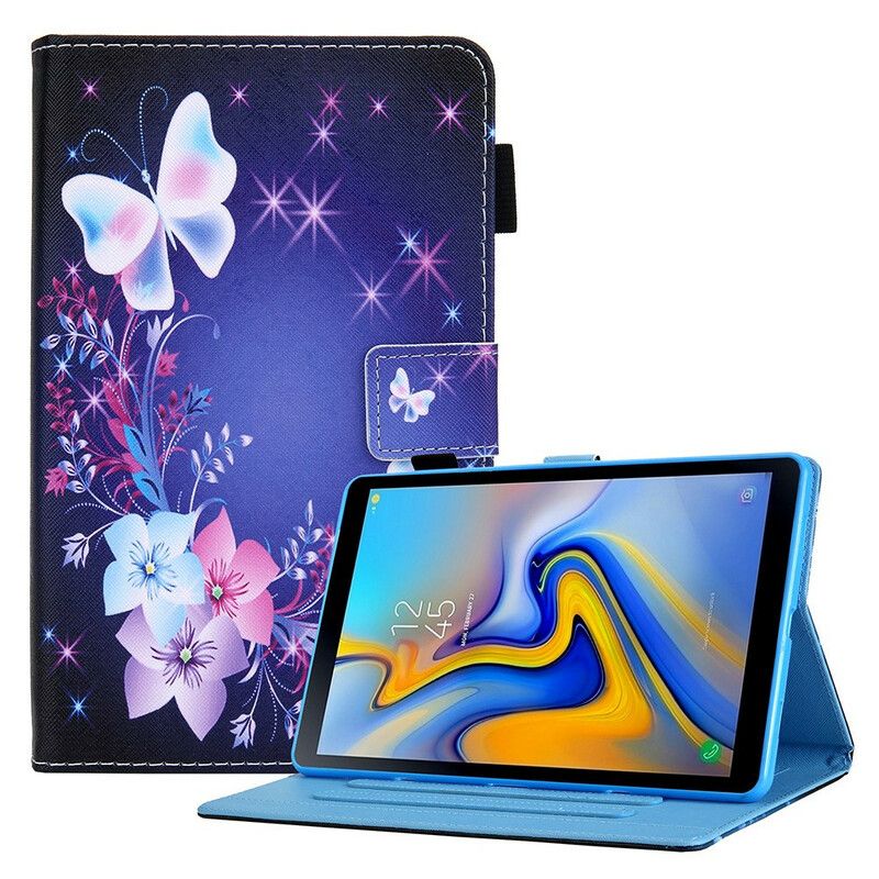 Flip Case Leren Samsung Galaxy Tab A7 Lite Meerdere Vlinders