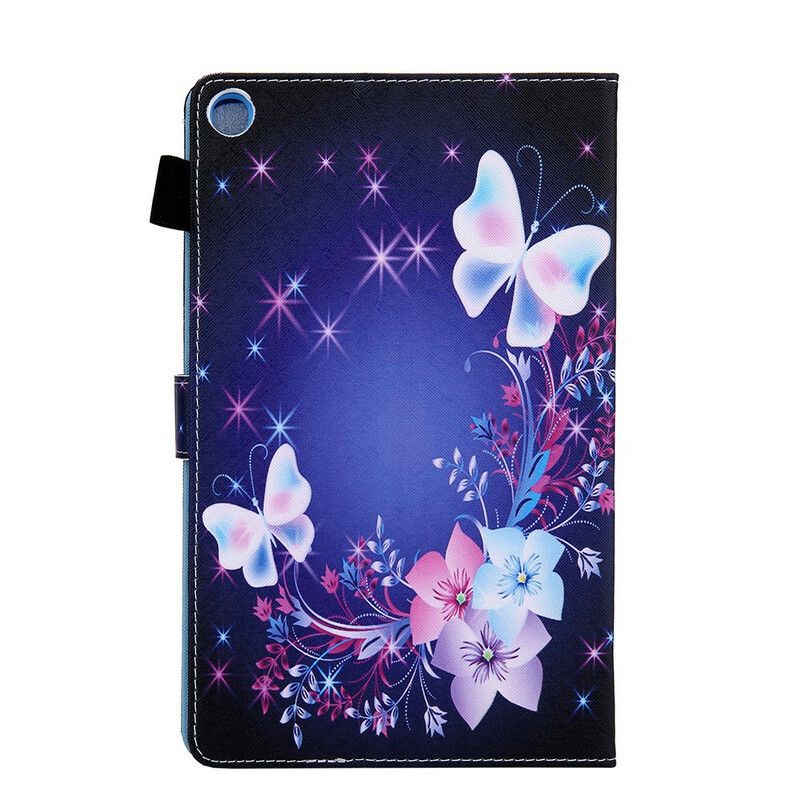 Flip Case Leren Samsung Galaxy Tab A7 Lite Meerdere Vlinders