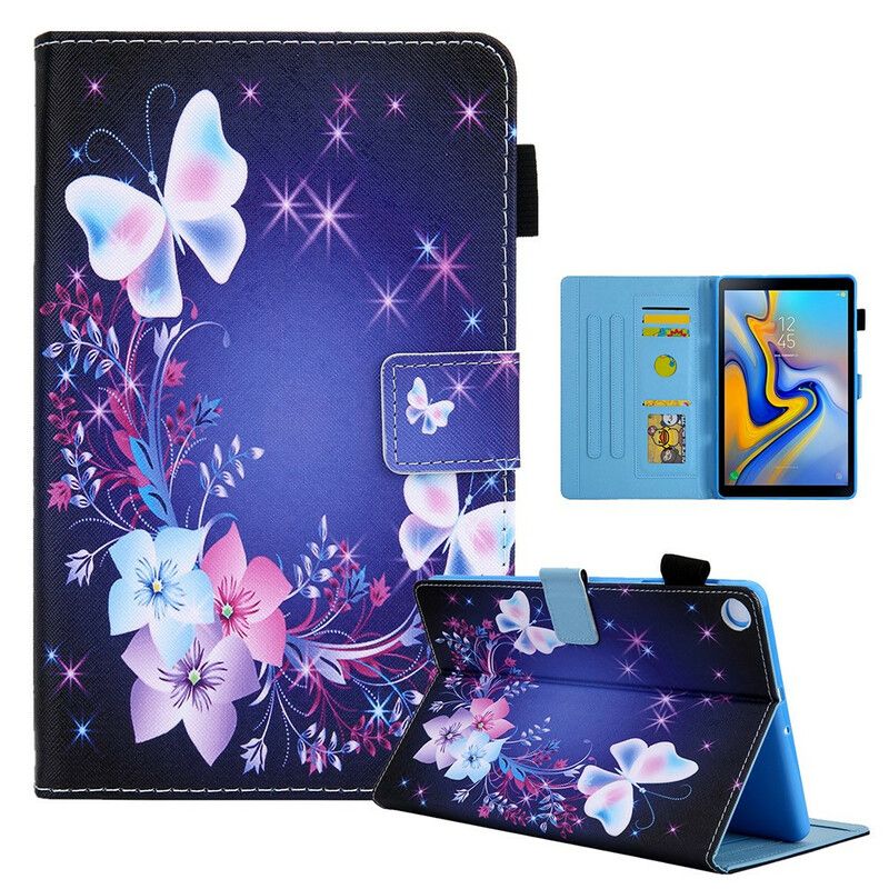 Flip Case Leren Samsung Galaxy Tab A7 Lite Meerdere Vlinders