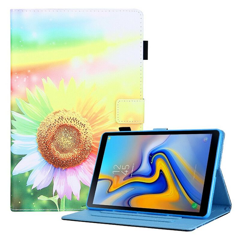 Folio-hoesje Samsung Galaxy Tab A7 Lite Bloemen In De Zon