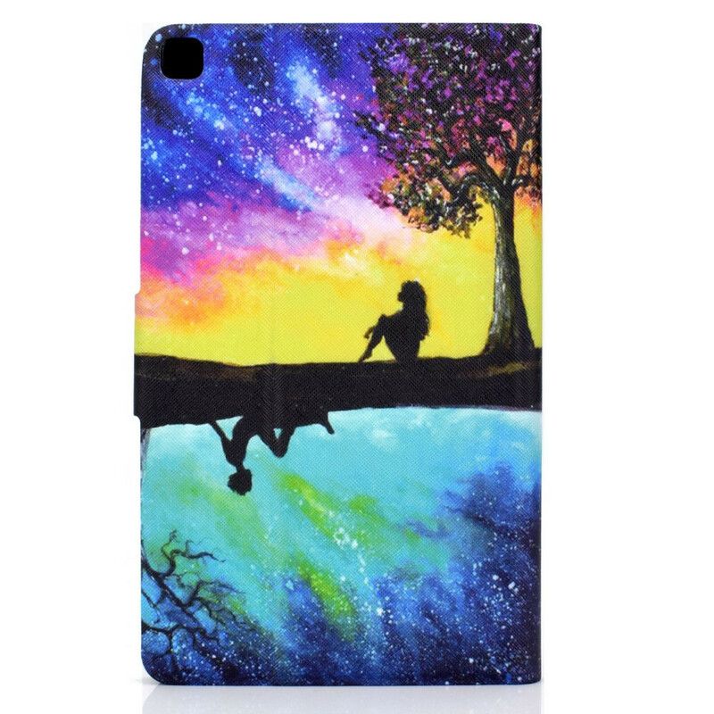 Folio-hoesje Samsung Galaxy Tab A7 Lite Mijmerij Onder De Boom