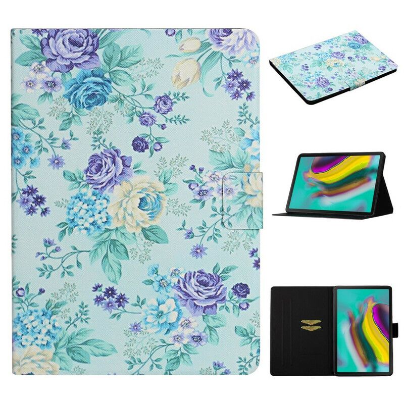 Folio-hoesje Samsung Galaxy Tab A7 Lite Telefoonhoesje Bloemen Bloemen Bloemen