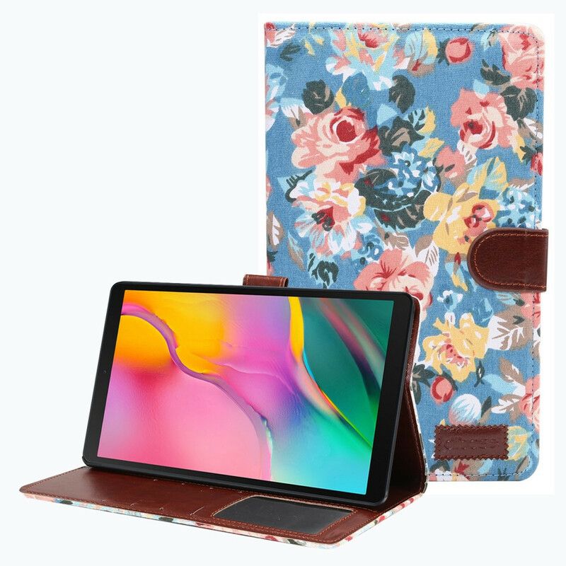 Folio-hoesje Samsung Galaxy Tab A7 Lite Telefoonhoesje Vrijheidsbloemen