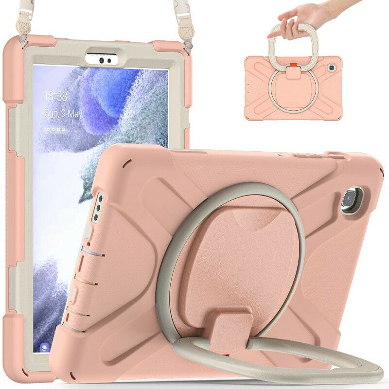 Hoesje Samsung Galaxy Tab A7 Lite Multifunctioneel Met Schouderriem