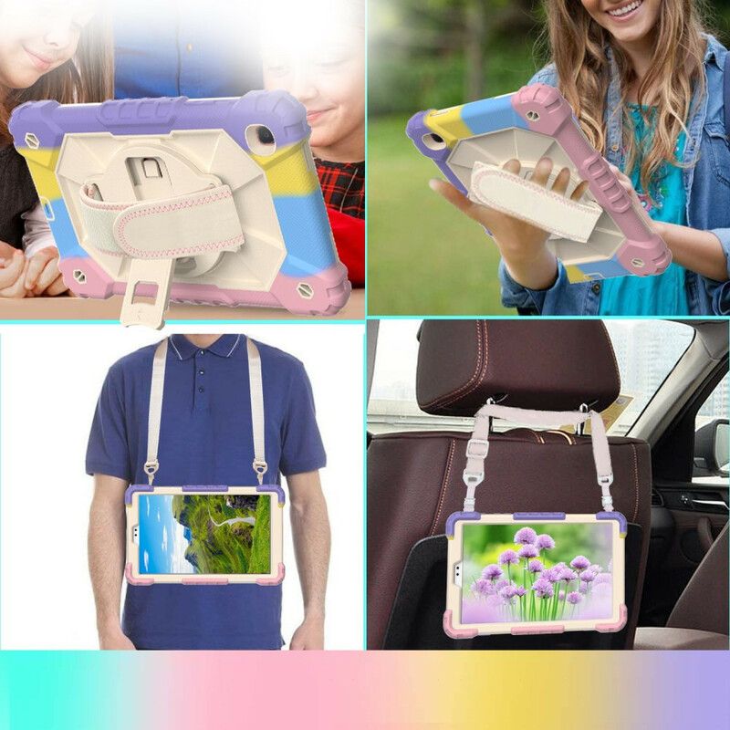 Hoesje Samsung Galaxy Tab A7 Lite Multifunctionele Camouflage Bescherming Hoesje