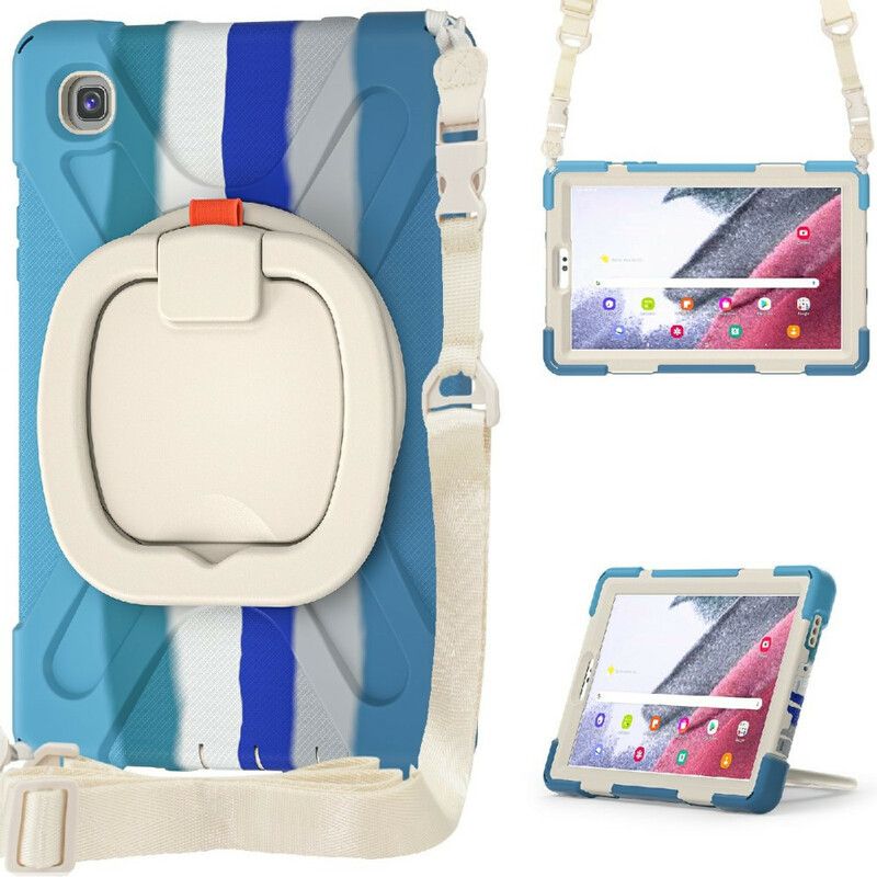Hoesje Samsung Galaxy Tab A7 Lite Multifunctionele Schouderbandkleur Bescherming Hoesje