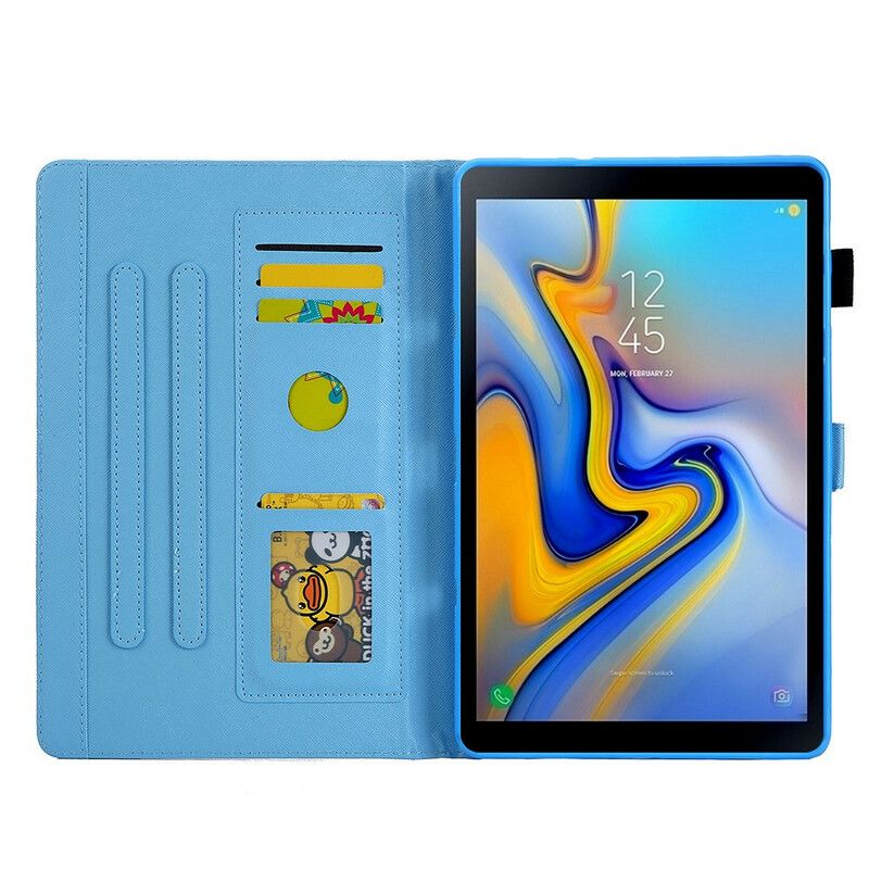Leren Hoesje Samsung Galaxy Tab A7 Lite Vlinders Bescherming Hoesje
