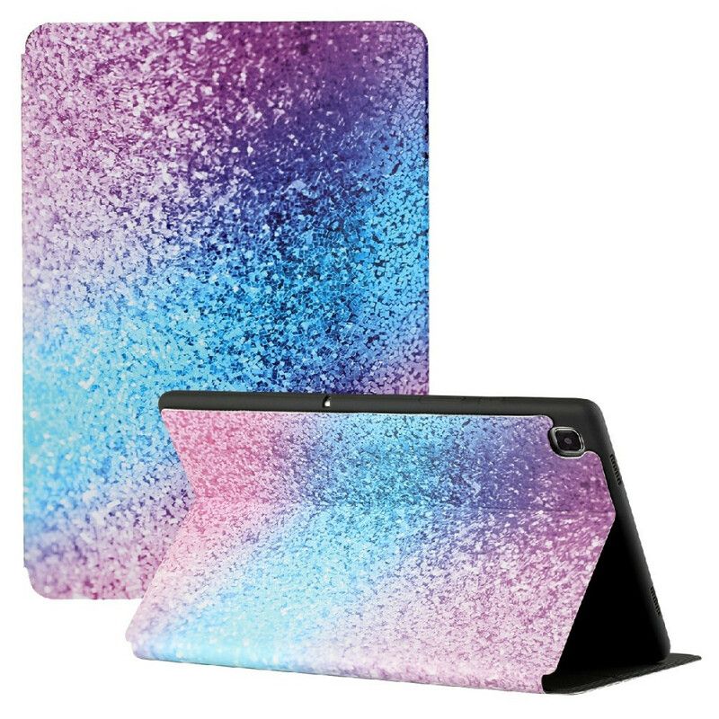 Smart Case Samsung Galaxy Tab A7 Lite Twee Flap Fantasy Pailletten