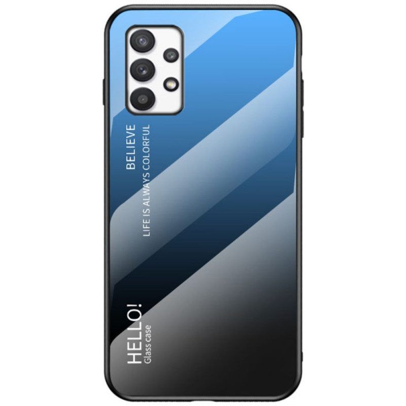 Hoesje voor Samsung Galaxy A53 5G Gehard Glas Hallo