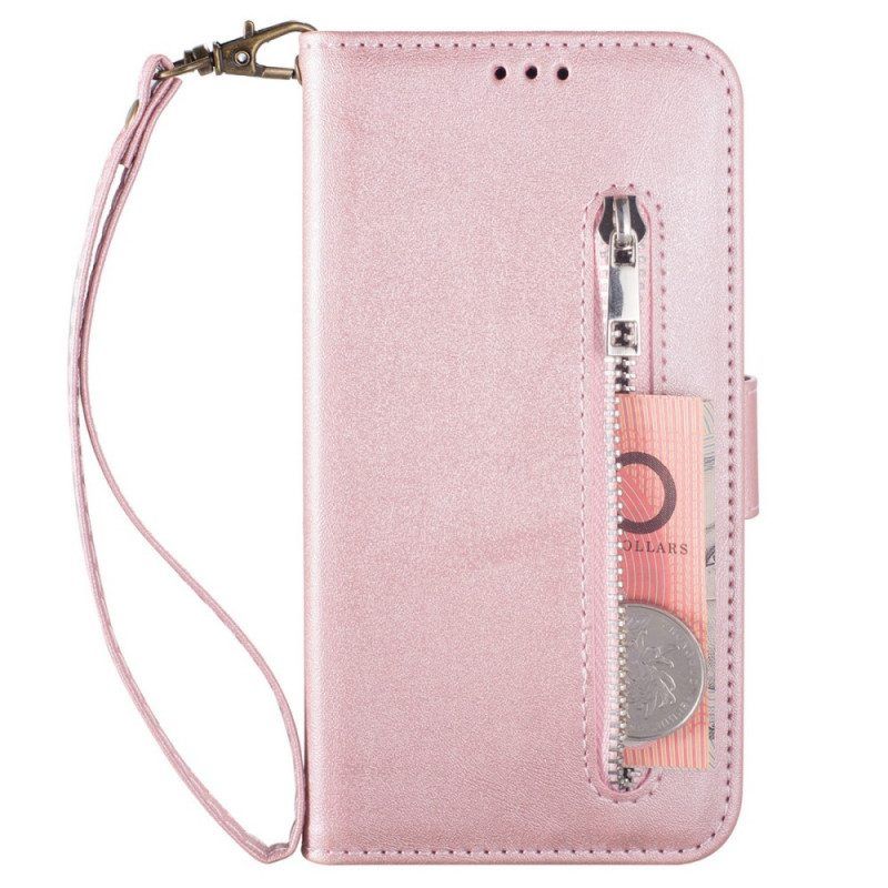 Leren Hoesje voor Samsung Galaxy A53 5G Portemonnee Met Lanyard