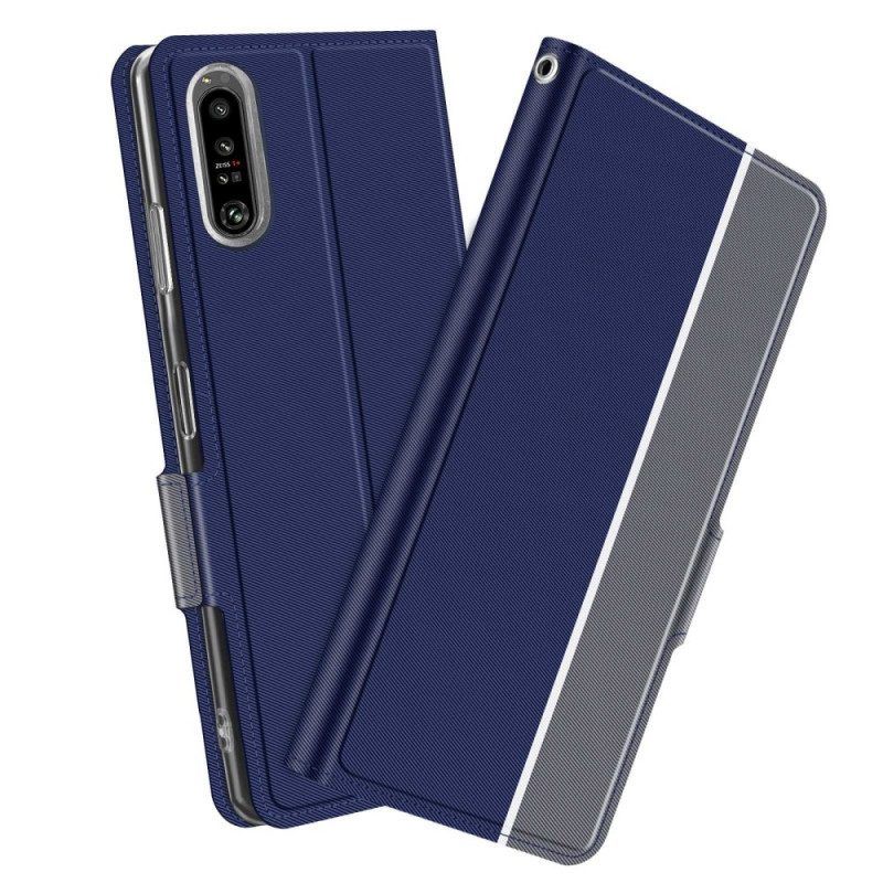 Bescherming Hoesje voor Sony Xperia 1 IV Folio-hoesje Tweekleurige Baiyu