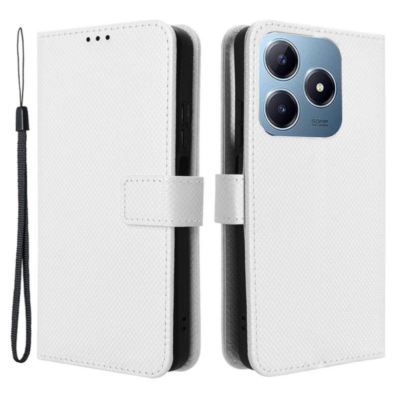 Folio-hoesje Realme C61 Telefoonhoesje Gestippelde Band