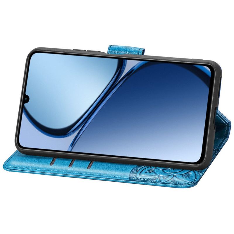 Leren Hoesje Realme C61 Barokke Vlinder