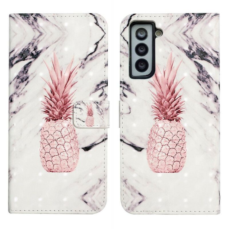 Bescherming Hoesje Samsung Galaxy S21 Fe Lichtvlek Ananas