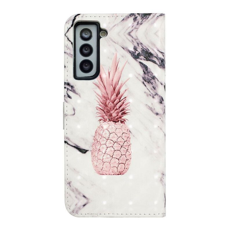 Bescherming Hoesje Samsung Galaxy S21 Fe Lichtvlek Ananas