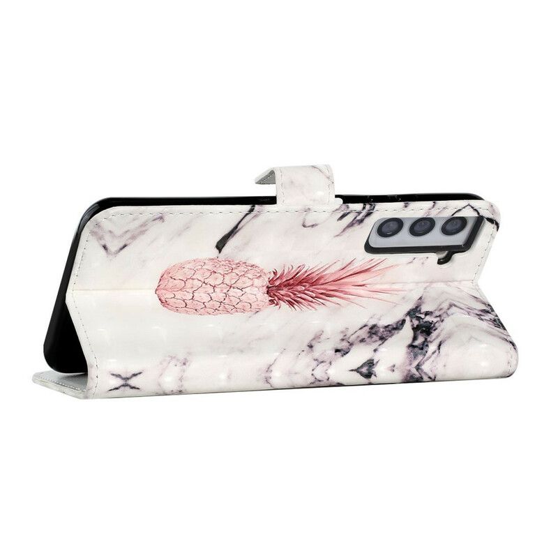 Bescherming Hoesje Samsung Galaxy S21 Fe Lichtvlek Ananas