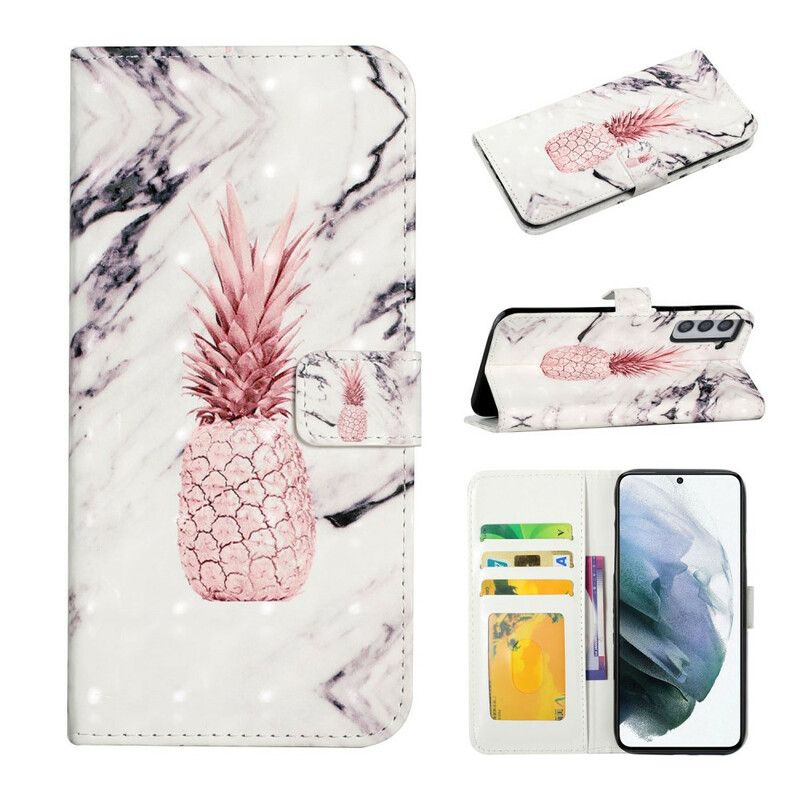 Bescherming Hoesje Samsung Galaxy S21 Fe Lichtvlek Ananas