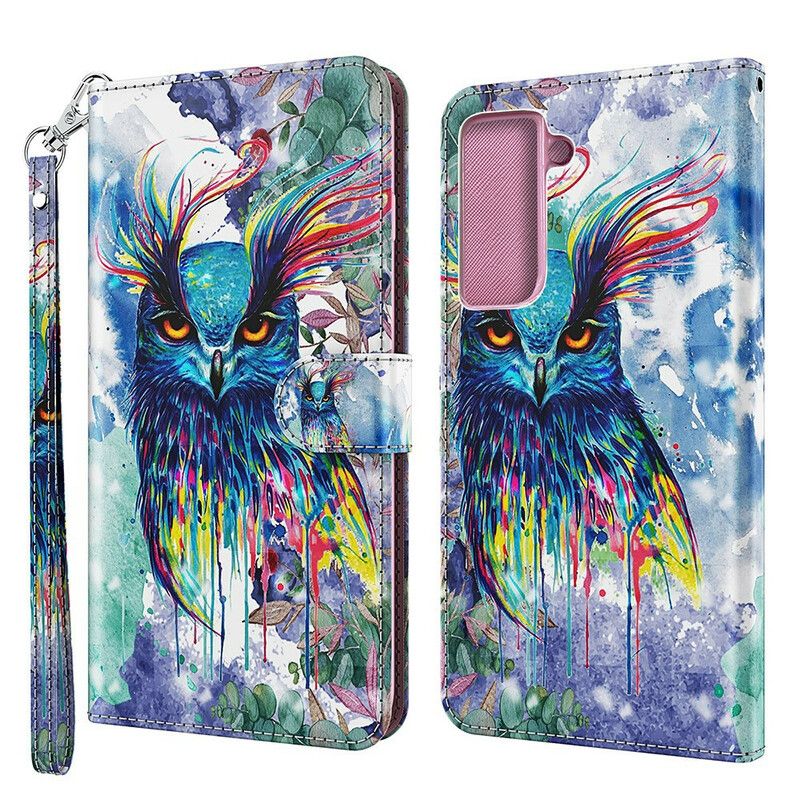 Bescherming Hoesje Samsung Galaxy S21 Fe Vogel Aquarel