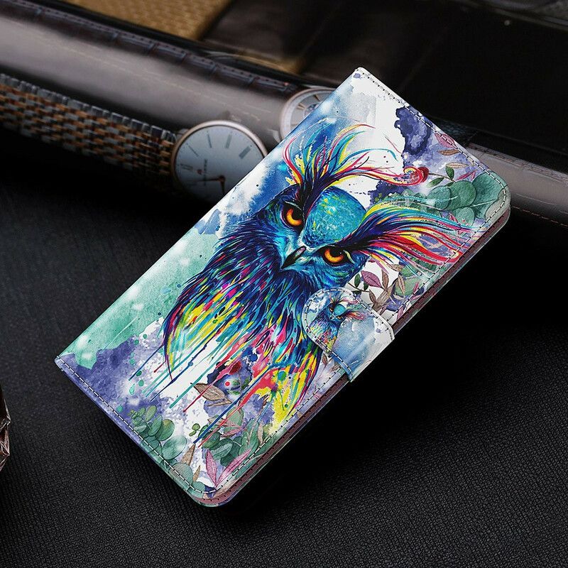 Bescherming Hoesje Samsung Galaxy S21 Fe Vogel Aquarel