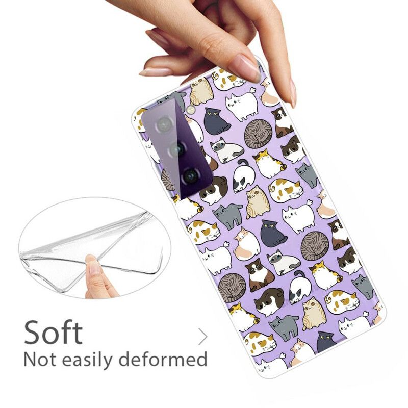 Cover Hoesje Samsung Galaxy S21 Fe Telefoonhoesje Top Katten