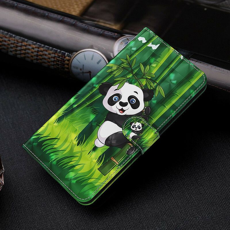 Folio-hoesje Samsung Galaxy S21 Fe Telefoonhoesje Panda En Bamboe