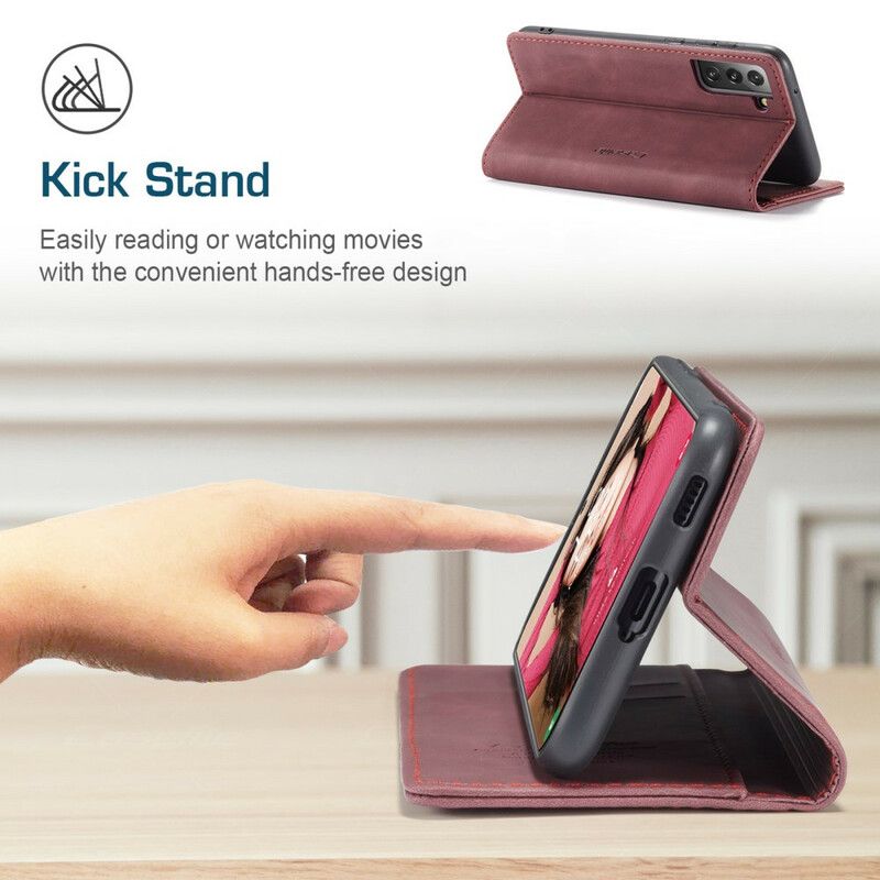 Folio-hoesje Voor Samsung Galaxy S21 Fe Caseme Kunstleer