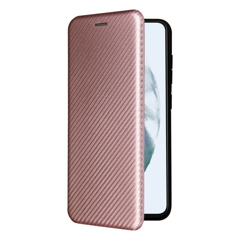 Folio-hoesje Voor Samsung Galaxy S21 Fe Koolstofvezel