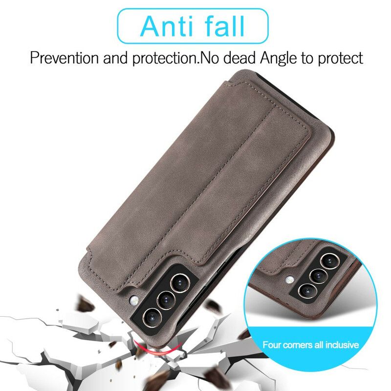 Folio-hoesje Voor Samsung Galaxy S21 Fe Lc.imeeke Leereffect