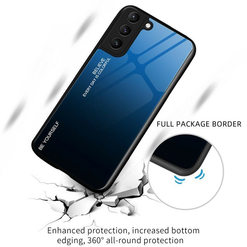 Hoesje Samsung Galaxy S21 Fe Gehard Glas Wees Jezelf